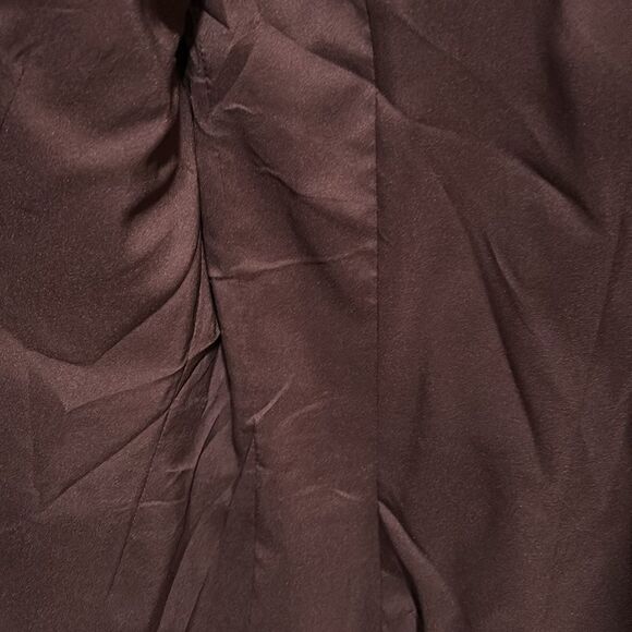 Kate Hill Wool Mark Blend Burgundy Blazer Size 12 Petite - Picture 5 of 7